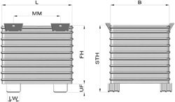 Stapelbehälter M11 1000 mm x 800 mm x 620 mm galvanisiert